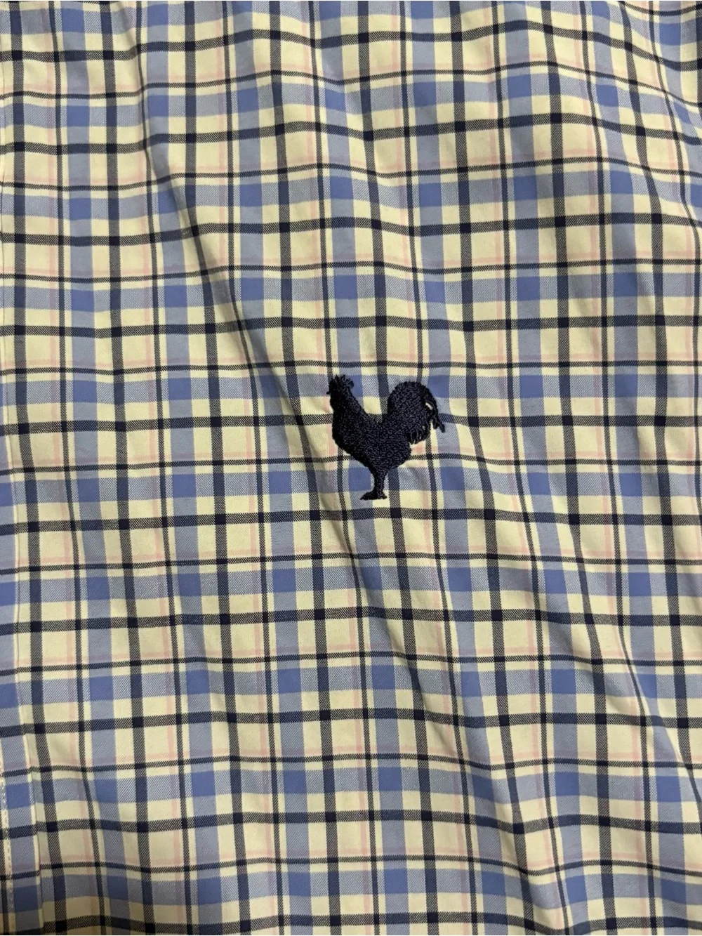 Polo Ralph Lauren Performance Plaid Button Down Gallic Rooster Shirt Medium